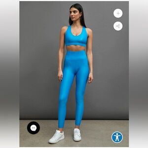 High rise 7/8 legging in Tamara Shine - Hawaiian Surf.